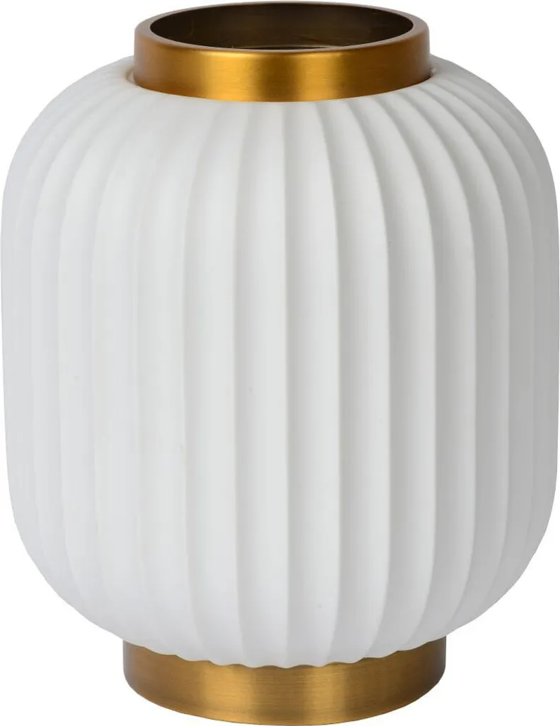 Lampe de table de chevet Lucide GOSSE Blanche E14 pour Salon et Chambre