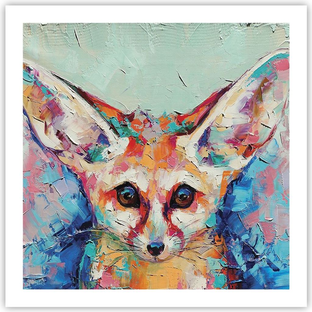 Poster - Poster ohne Rahmen - Klein November Bunt - 60x60 cm - Wand Bild - Wanddeko - Wandbilder - Kunstposter - Wandposter - Bilder - Kunstdruck -...