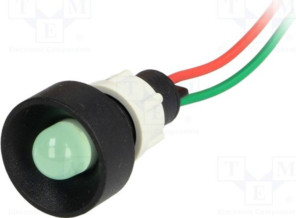 1x Kontrollleuchte: LED Öffng: Ø13mm 24VAC 24VDC konkav IP40 LG-D10-24AC/DC LED-K