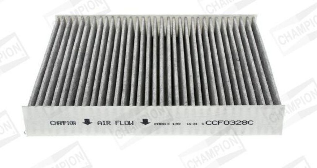 CHAMPION CCF0328C Innenraumfilter Pollenfilter für FORD Fiesta Mk5 Schrägheck (JH1, JD1, JH3, JD3) Aktivkohle