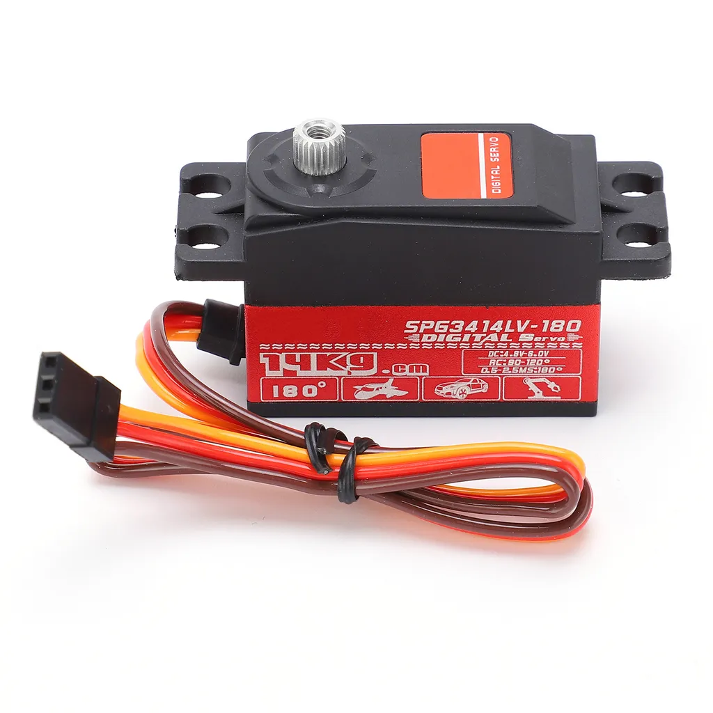 Servo Impermeabile 16KG 23KG 24KG 25KG 30KG 70KG Servo Digitale con Ingranaggi in Metallo Alluminio per Auto RC 1/12 1/10 1/8 1/7 1/5 Buggy Barca