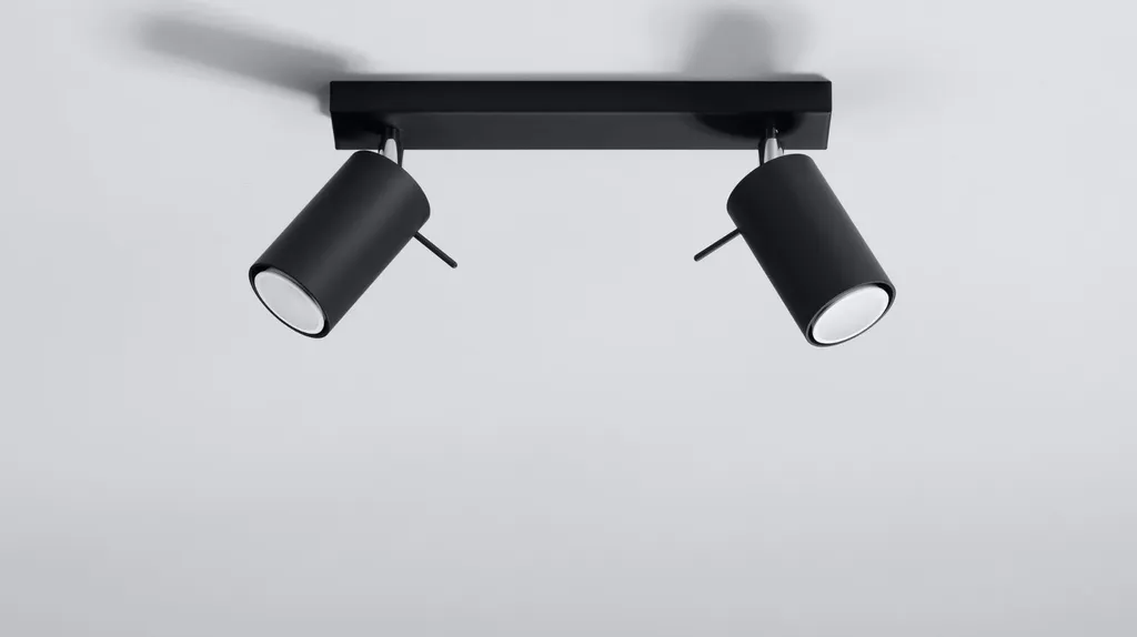 Sollux Lighting RING 2 SL.0092 | Offerta Lampada Soffitto Nera - 9
