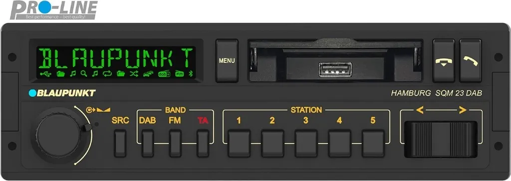 Autoradio DAB+ Bluetooth Blaupunkt Hamburg SQM 23 DAB Style Années 80