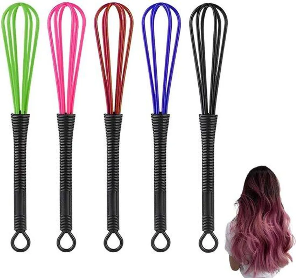 Séparateur de mèches peigne plastique lot de 5 pour coloration et soin