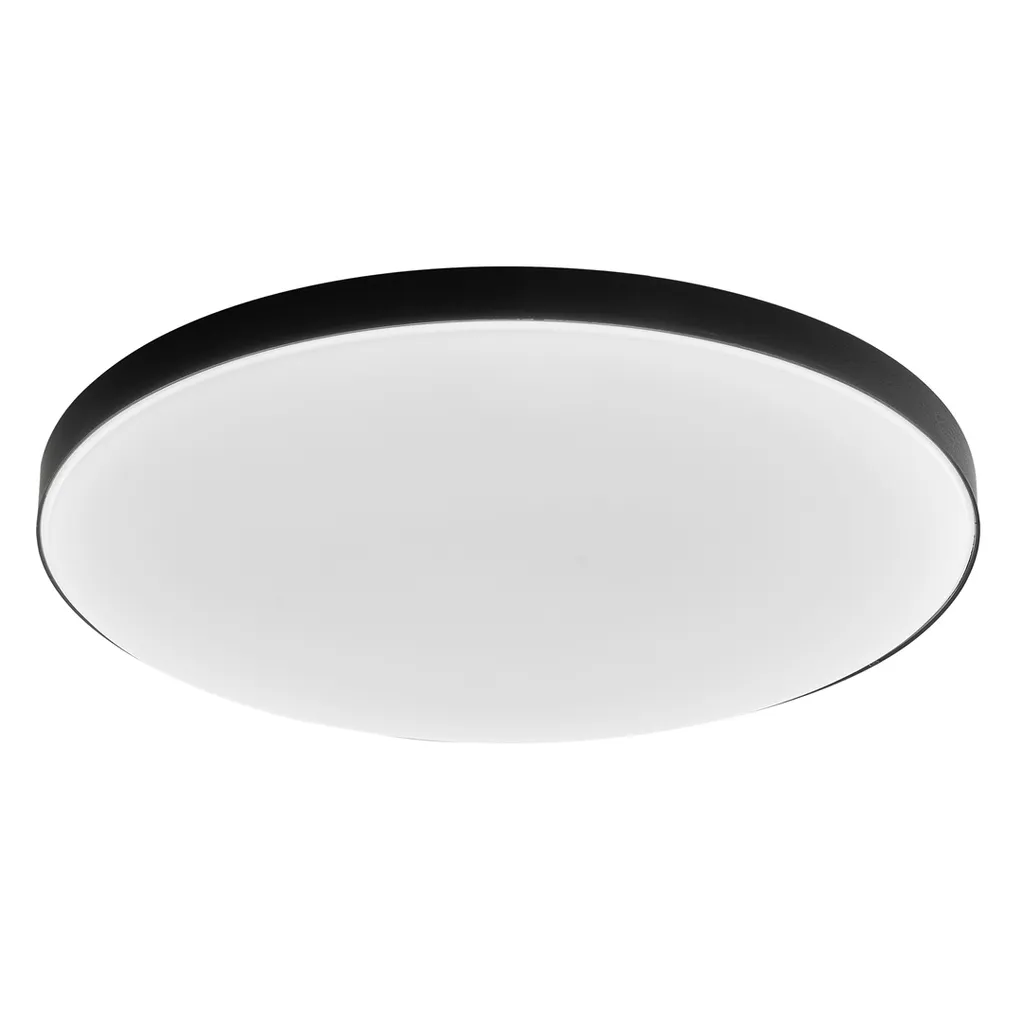 Plafoniera LED Slimi 24W Nera: Illuminazione Minimalista Design