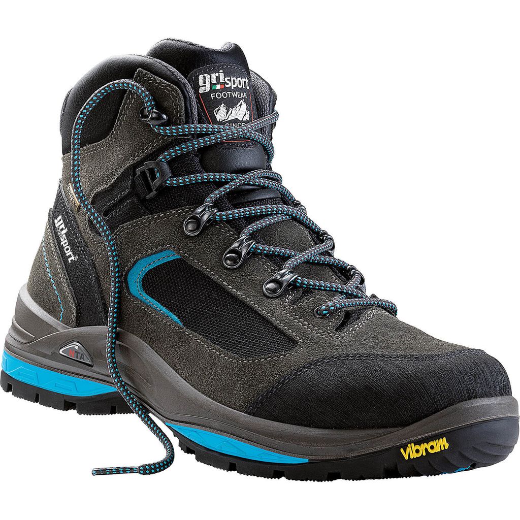 Grisport Schnürstiefel Gritex grau/blau Gr. 41