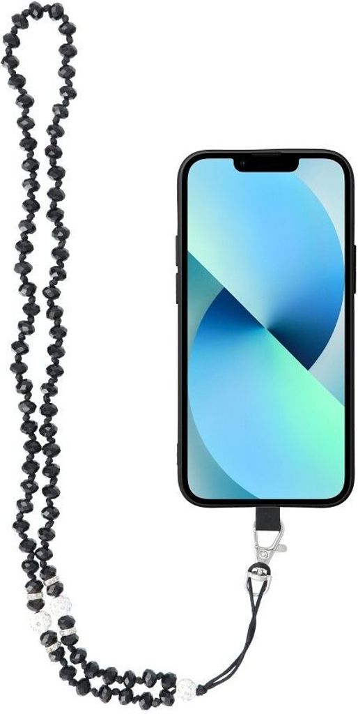 CRYSTAL DIAMOND Anhänger für Smartphonehülle 37cm schwarz Produktbild 