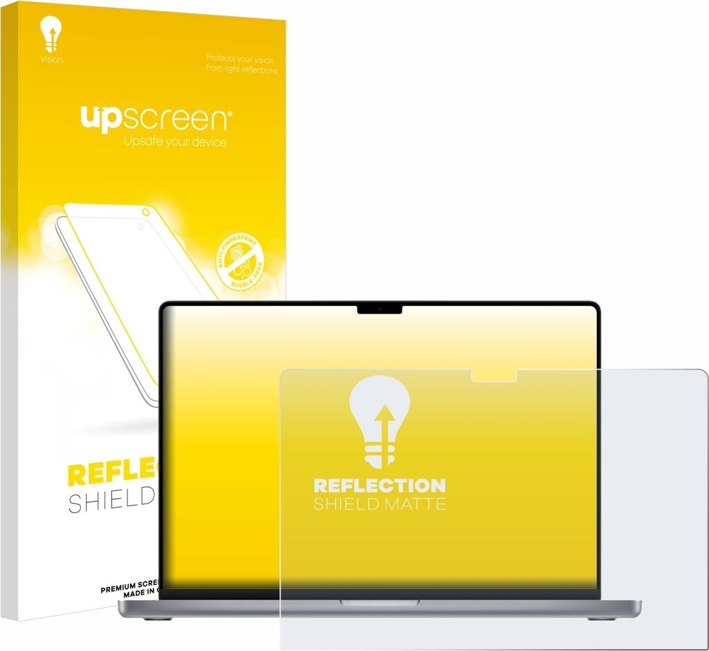 upscreen Schutzfolie für Apple MacBook Pro 16" 2023 Displayschutz Displayschutzfolie Folie Matt Entspiegelungsfolie