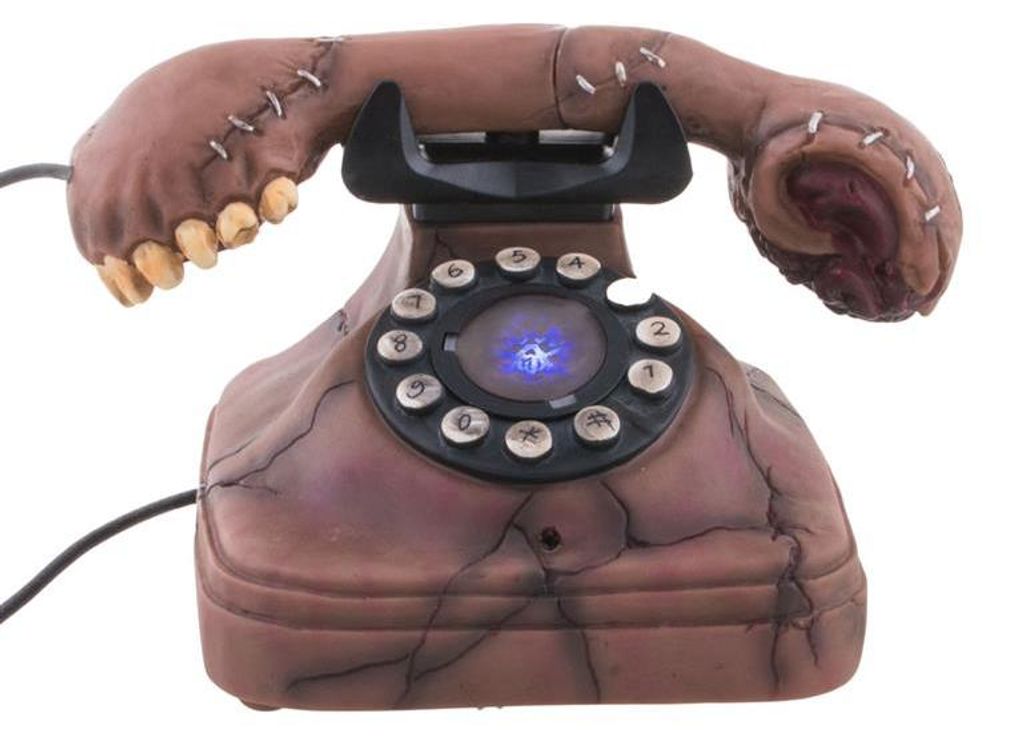 Halloween Deko-Telefon mit Sound und Licht, Produktbild 