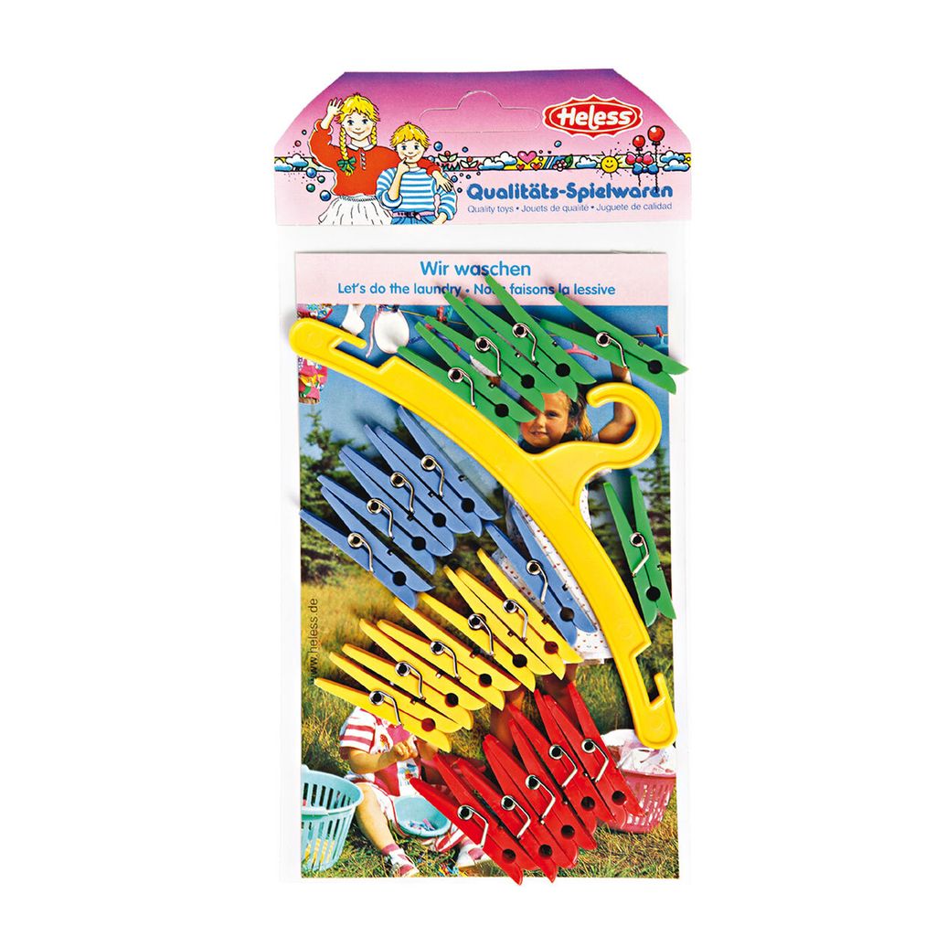Cintre et pinces à linge, 20pcs. Image du produit 