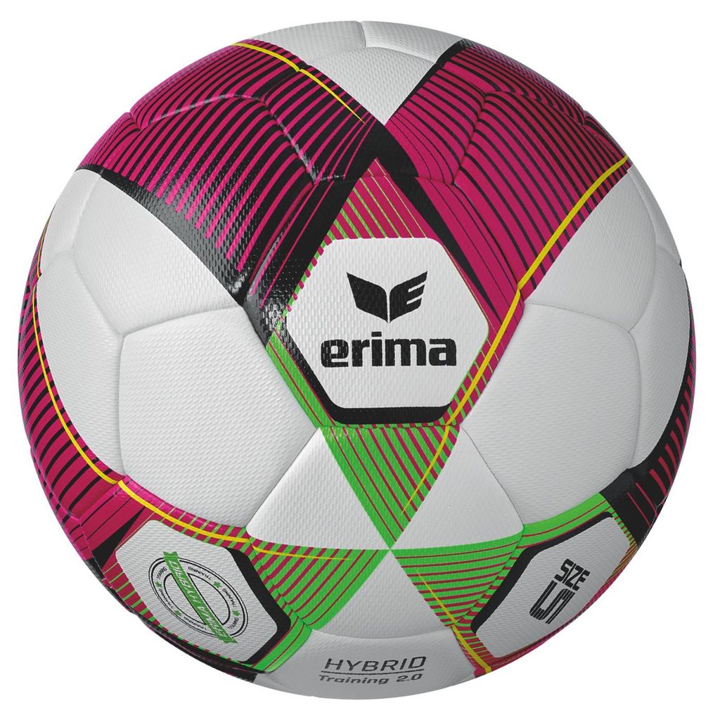 erima Hybrid Trainingsball 2.0 v25 mykonos blue/lime Produktbild 