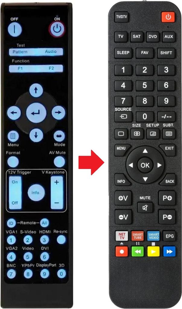 Fernbedienung geeignet für OPTOMA EH615