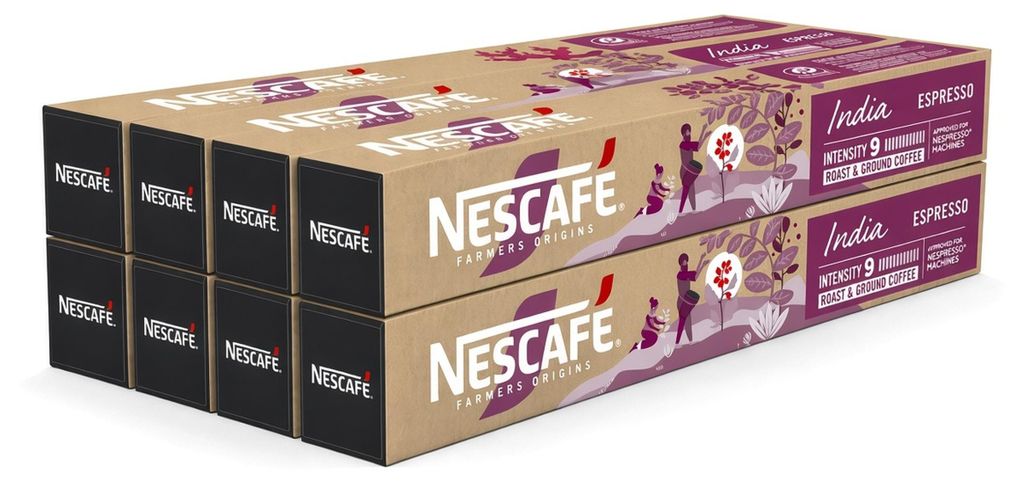 NESCAFÉ Farmers Origins India Espresso für Nespresso (8 x Produktbild 