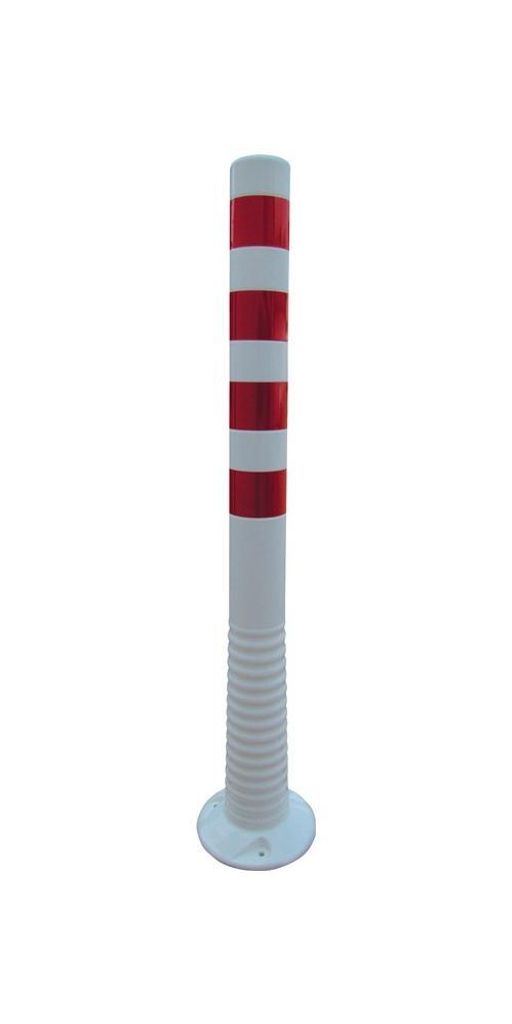 Poteau de blocage TPU blanc/rouge D.80mm à fixer avec Image du produit 