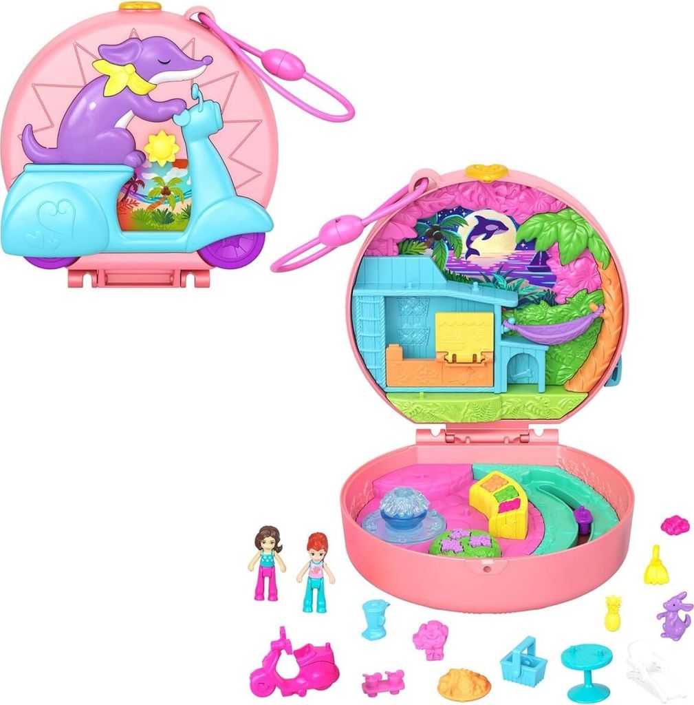 Mattel HWN98 - Polly Pocket - Moped Schatulle Produktbild 