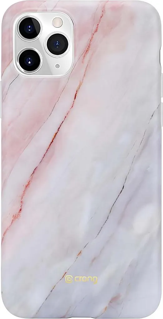 Crong Marble Case iPhone 11 Pro Rosa | Cover Slim Marmo Elegante