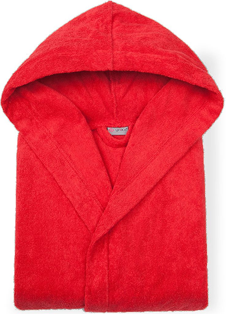 grace grand spa Bademantel in flauschigem Look Rot S