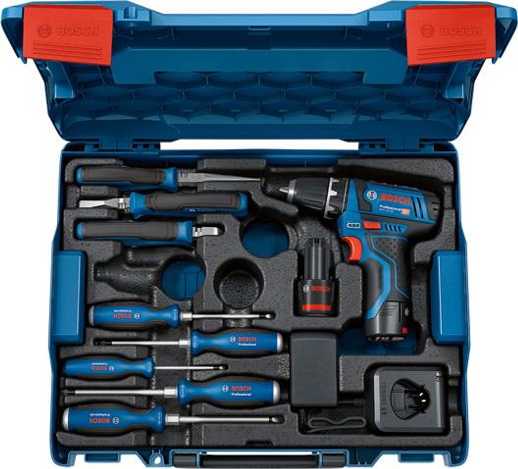 Combo Kit GSR 12V-15 Professional und Handwerkzeuge