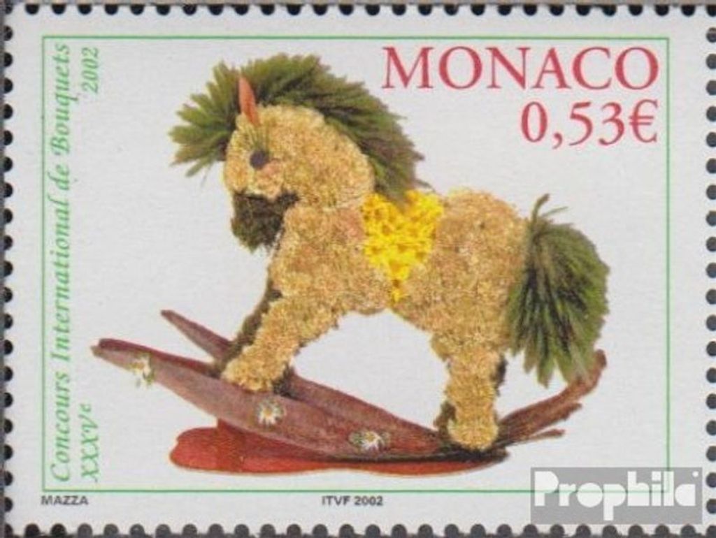 Briefmarken Monaco 2002 Mi 2572 (kompl.Ausg.) postfrisch Blumenbinderei