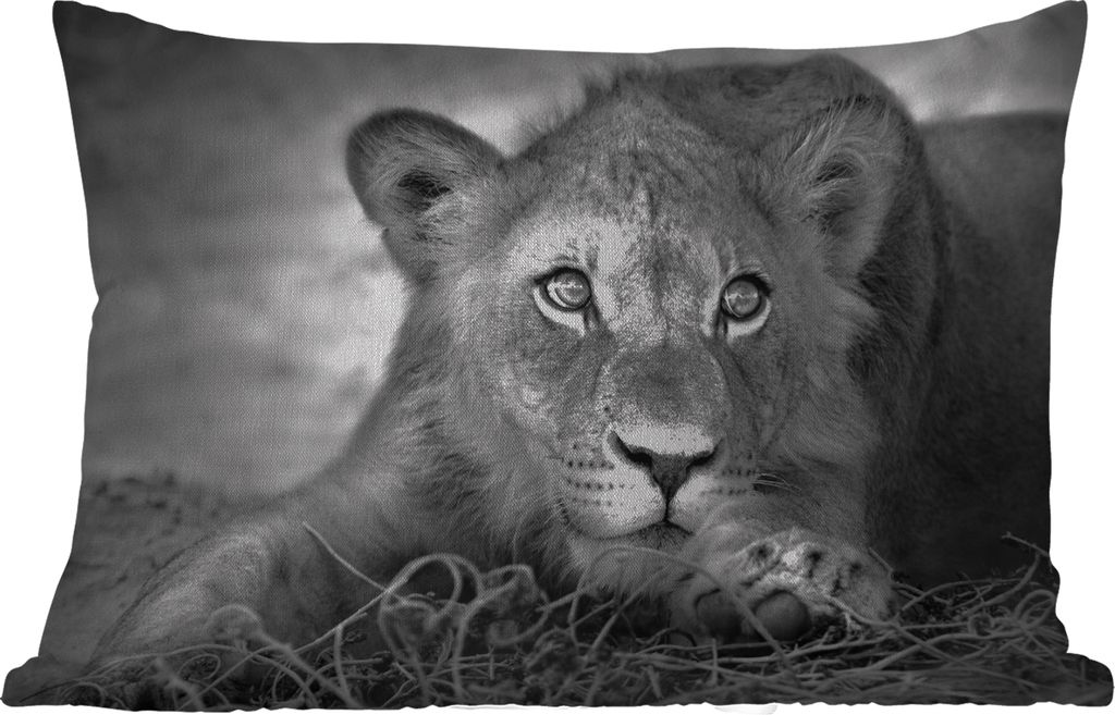 MuchoWow® Outdoor Kissen - Wildtiere - Löwe - Natur - Produktbild 