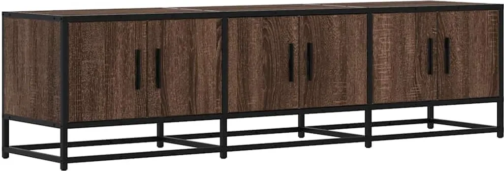 Supporto TV vidaXL Rovere e Metallo 150x35x41 cm - Design Moderno
