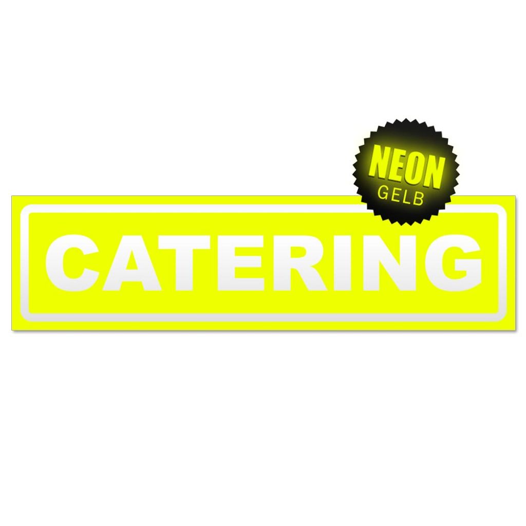 Catering invertiert Magnetschild Schild magnetisch