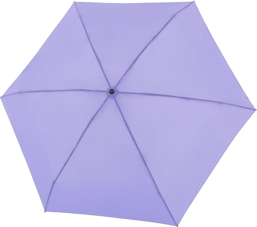doppler Taschenregenschirm Regenschirm Fiber Mini Compact Uni Light Purple violett