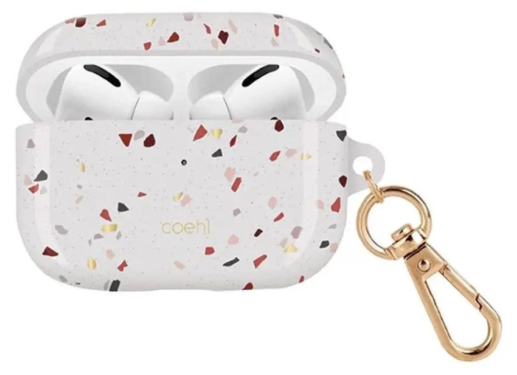 Uniq Etui Coehl Terrazzo Airpods Pro Biały/Natural White Obrázok produktu 