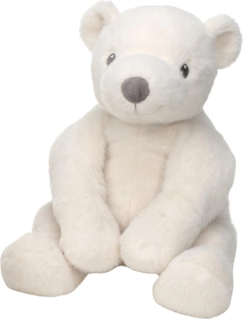 Peluche Ours Polaire pour Bébé 27 cm Izzy Blanc Cadeau de Naissance