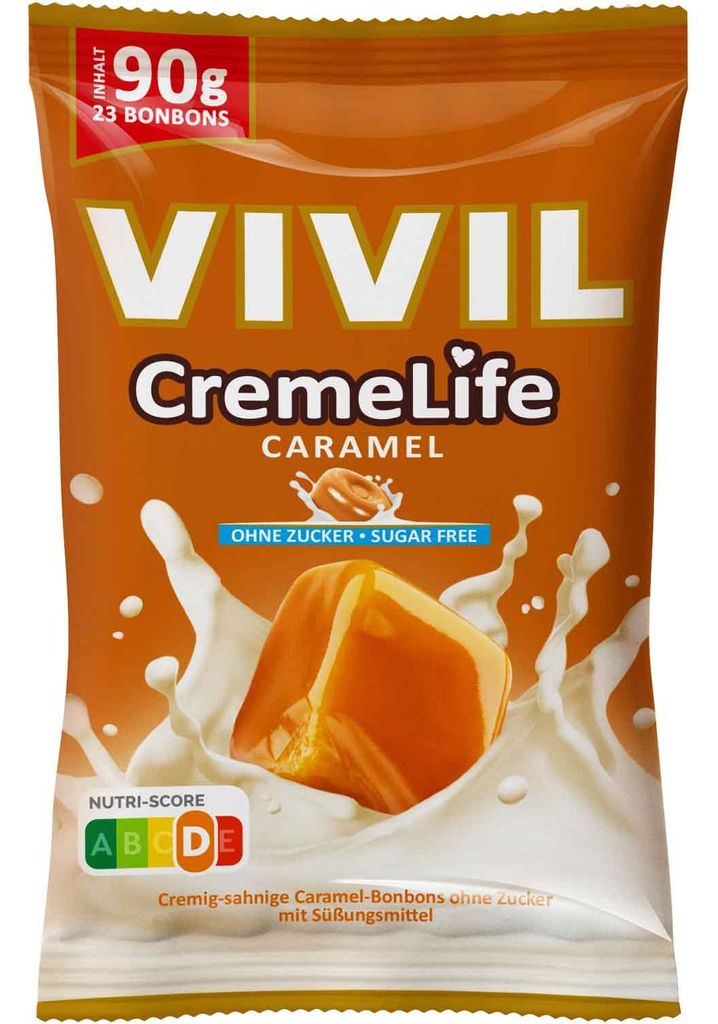 Vivil CremeLife Caramel ohne Zucker 90g Produktbild 