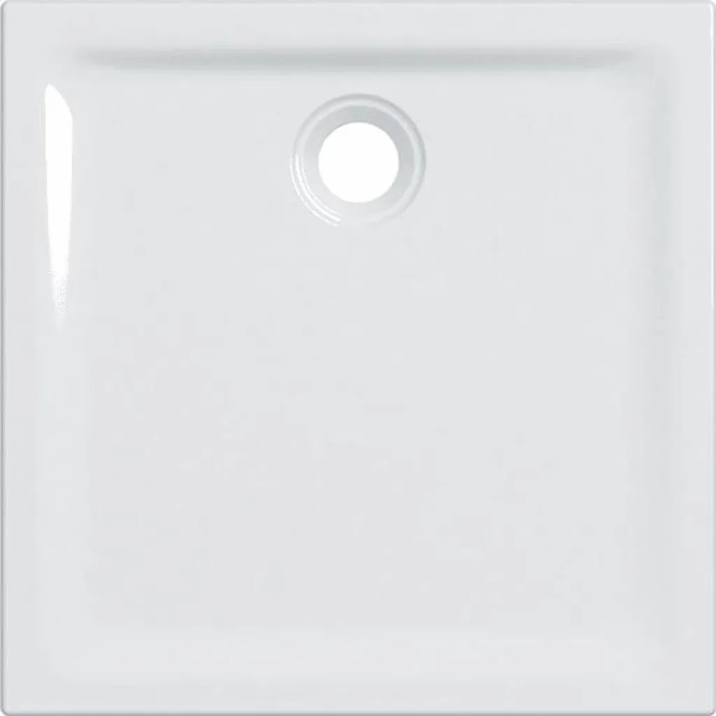 Receveur céramique GEBERIT Renova 90x90 extra-plat réf 00721800000AG3