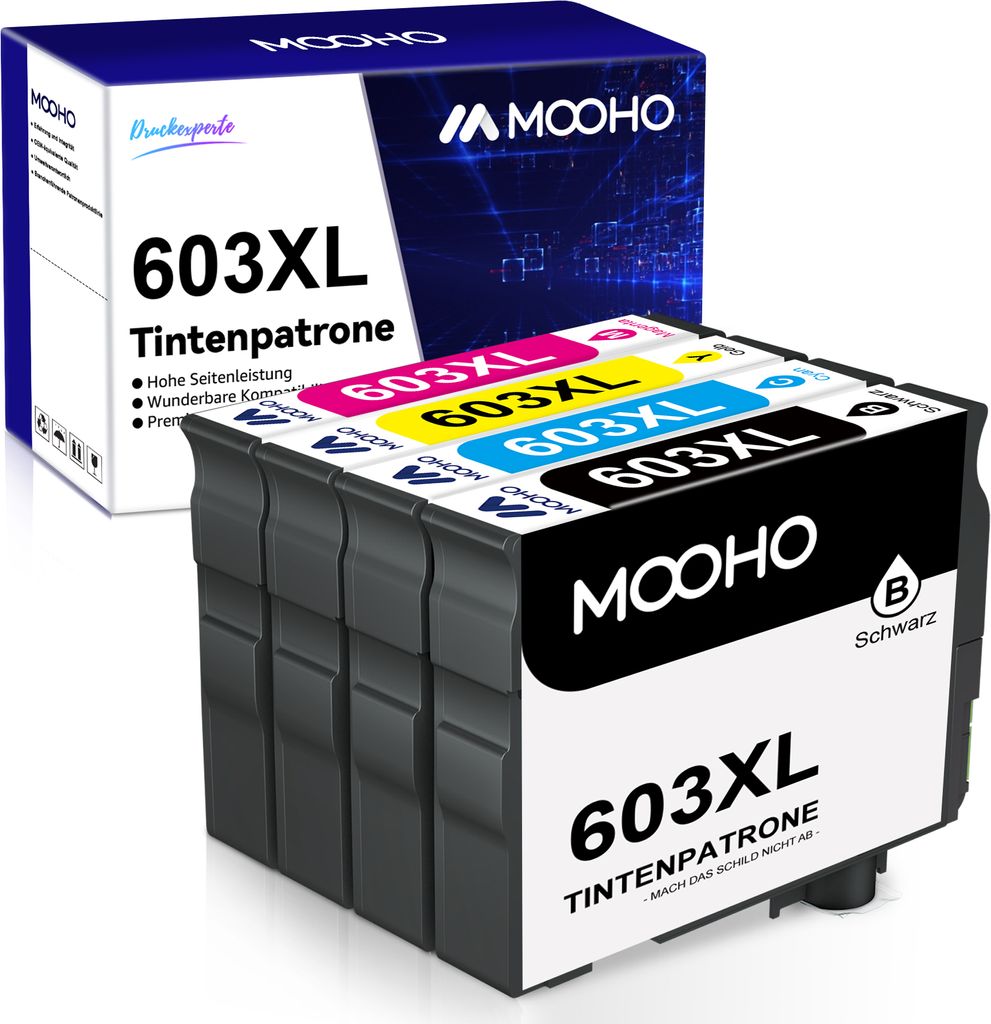 Kompatibel 4er T03A6 603XL C13T03A64010 für Epson Expression Home XP-2100 XP-2105 XP-3100 XP-3105 XP-4100 XP-4105 WF-2810 DWF WF-2830 DWF WF-2835 DWF