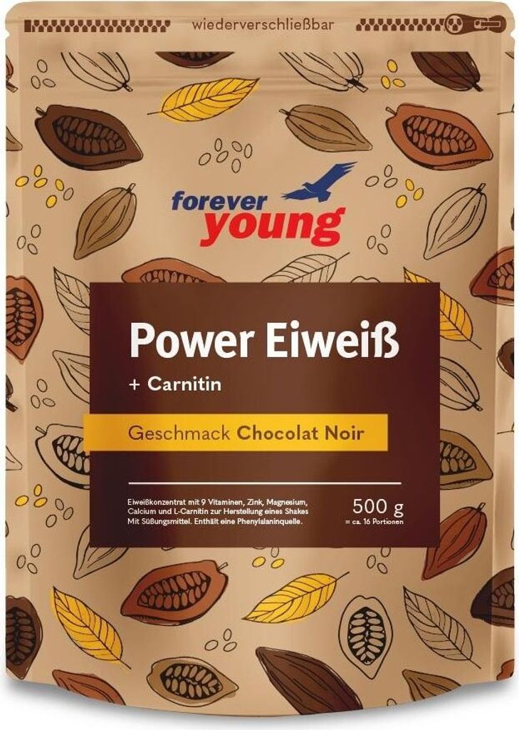 Forever Young Dr. Strunz Power Eiweiß Plus – 500 g Chocolat Noir