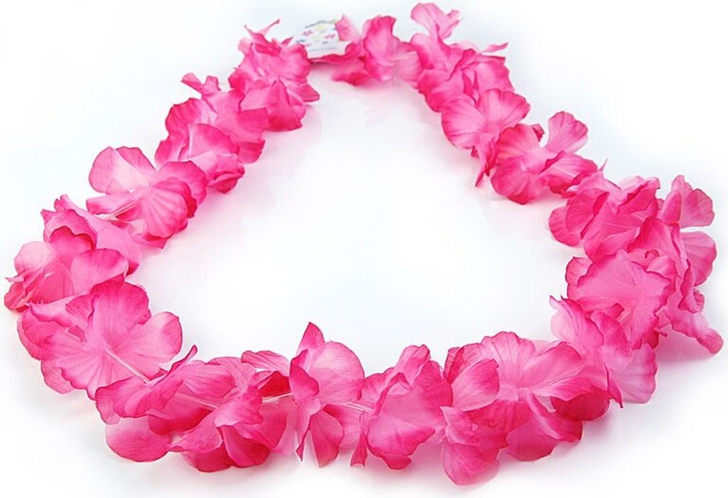 DekoHaus 10 Stück Hawaii-Halsketten – Blumenketten In Rosa, 1 M Lang, Tropische Party-Deko Für Sommerfeste