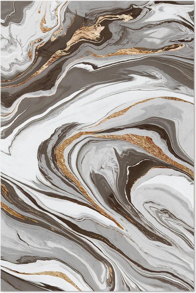 Marmor glamourös dekorative Abstraktion – Vinylteppich – 100x150 cm – Indoor Teppich – Flur – Pflegeleicht – Modern