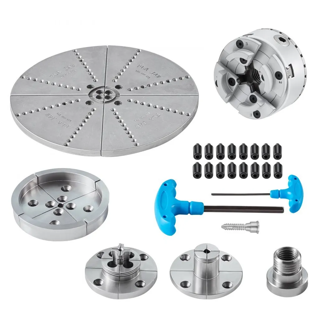 Mandrin de tour KP965 φ96mm à 4 mors en acier 45# avec filetage M33x3,5
