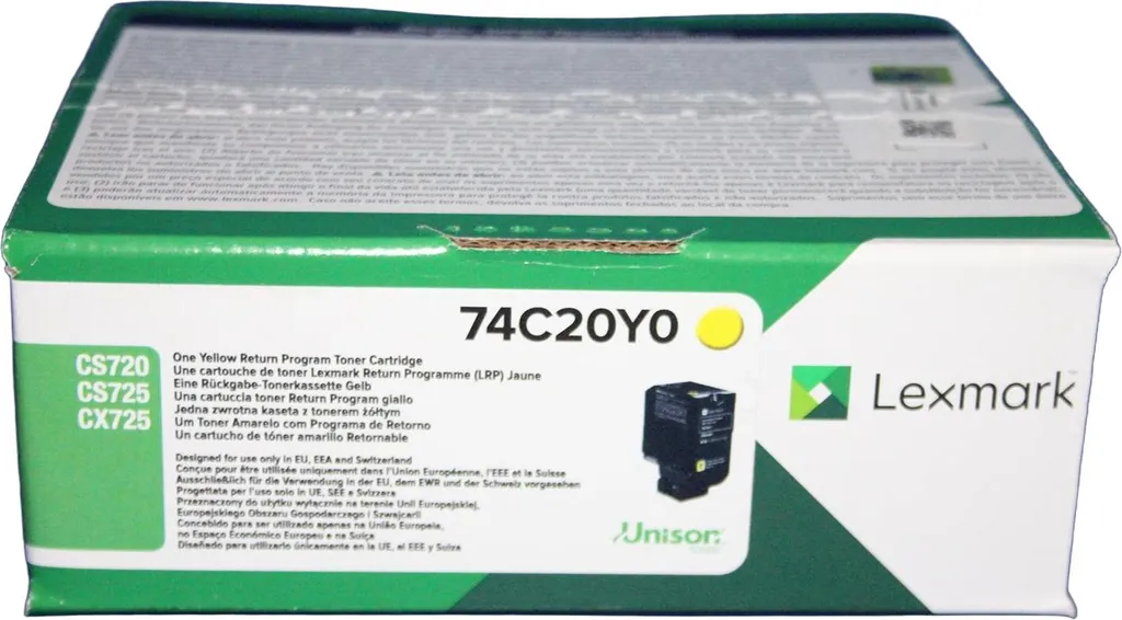 Lexmark CS720 CS725 CX725 Toner Jaune Programme de Retour Original