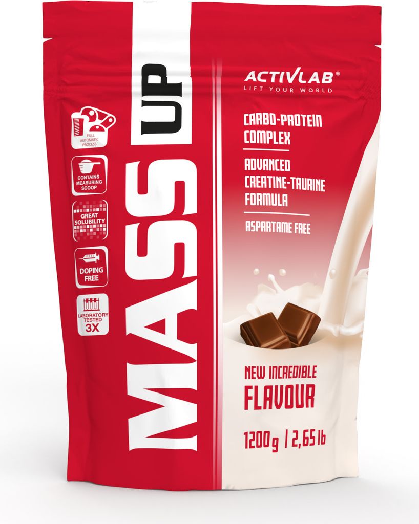 Activlab Mass Up 1200g Kohlenhydrate Kreatin Taurin - Schokolade