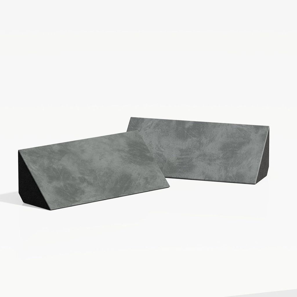 2er-Pack – Bassfalle aus Samtstoff „mini-Cinematic-bt-Horizont“ zur Montage in der Ecke | Schallschutzkunst | 23x50x10cm | [N-TRAP-Horizont| ...