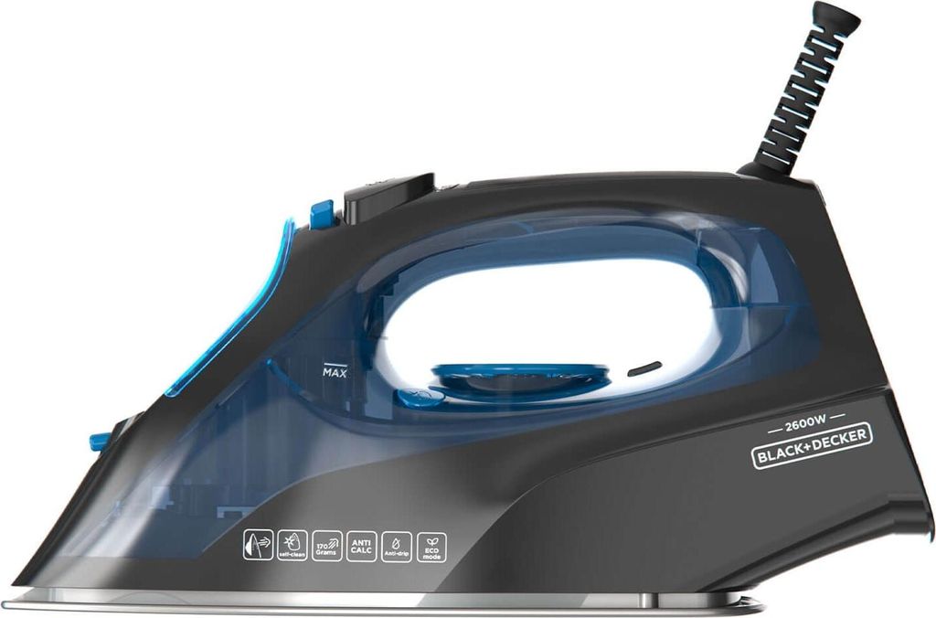 BLACK+DECKER Dampfbügeleisen 2600 W Blau