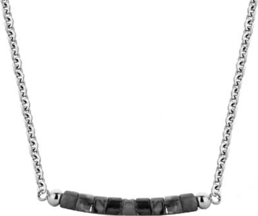 Collier femme CO88 Collection 8CN-26101 en acier argenté de 45cm
