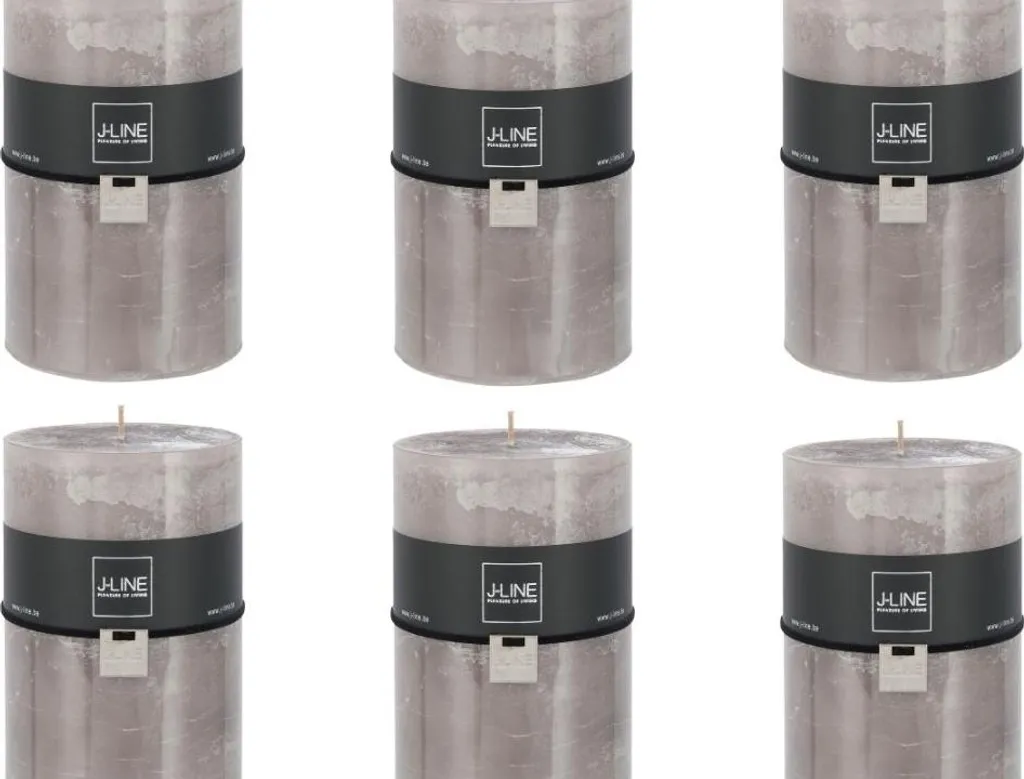 Cache-pot en Céramique Gris-Bleu J-Line Ø 14 cm pour Plantes Vertes