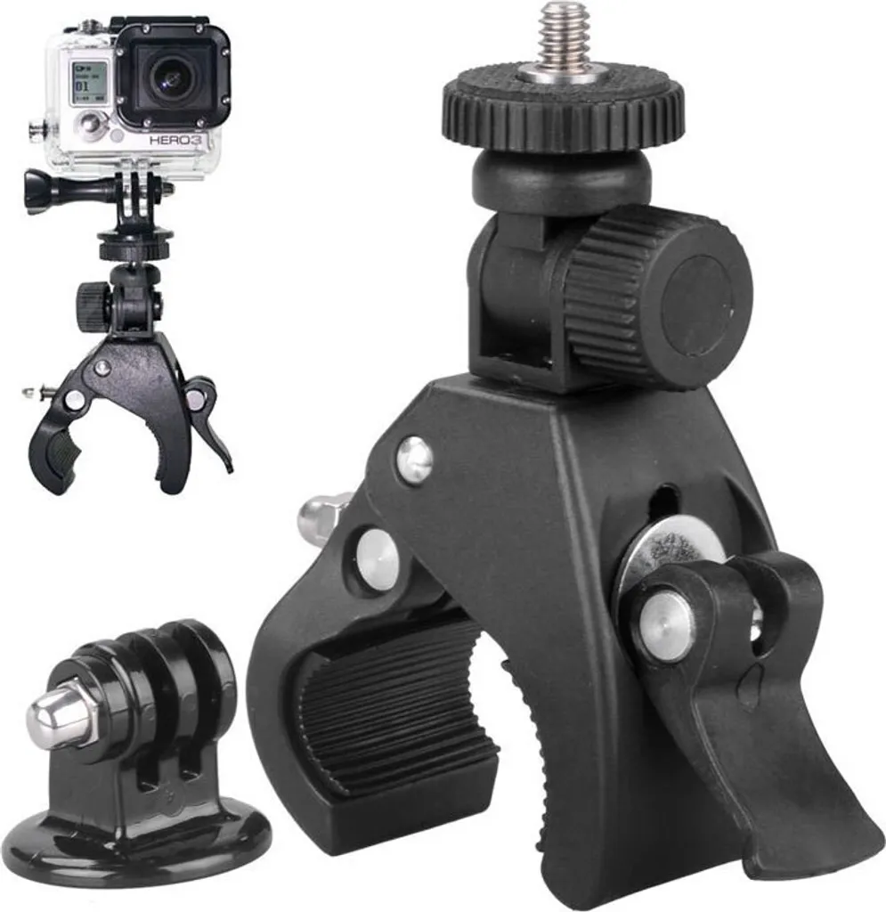 Supporto GoPro Manubrio Bici e Moto Girevole 360 - Qualità Professionale