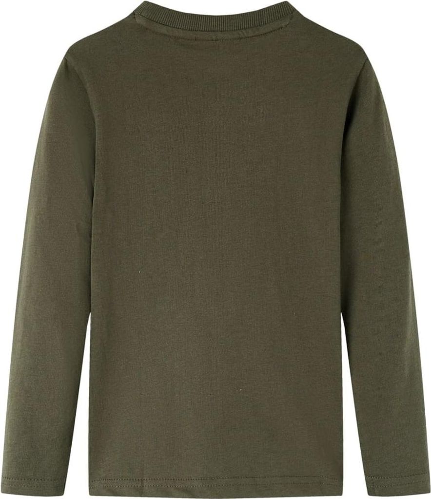 vidaXL Kinder-Langarmshirt Khaki 104 Produktbild 