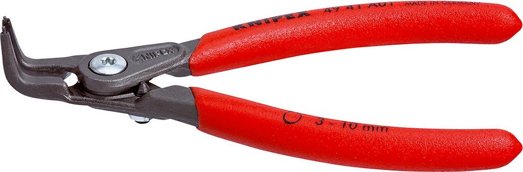 Knipex 49 41 A01 Seegeringzange Passend für Außenringe 3-10 mm Spitzenform abgewinkelt 90°, gerade