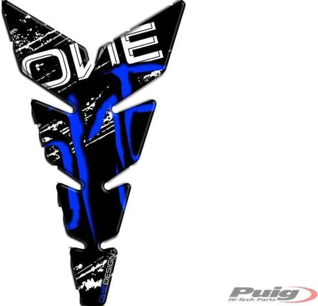Pad de réservoir moto PUIG bleu adaptable sur Honda Deauville 650