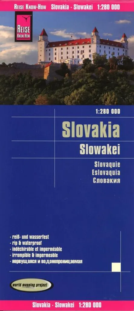 Carte Slovaquie 1:280.000 : ne vous perdez plus sans GPS en montagne