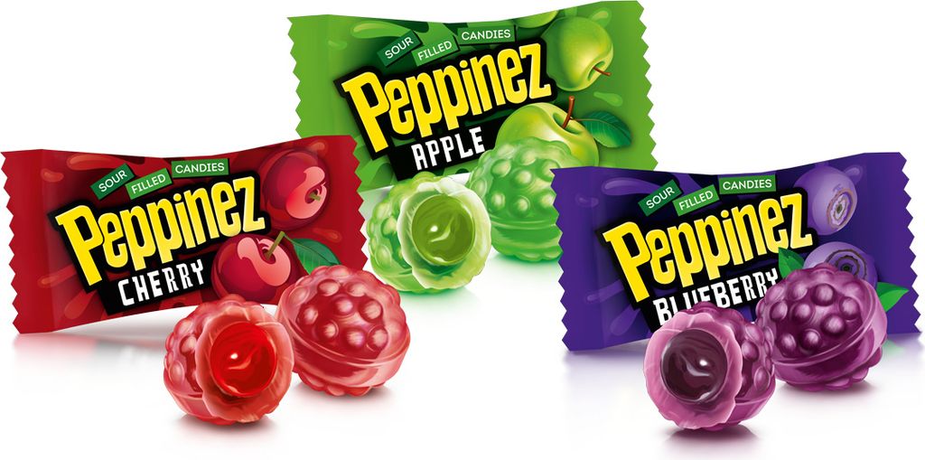 Roshen Cukierki Peppinezzz Z Nadzieniem Owocowym 900 G Zdjęcie produktu 