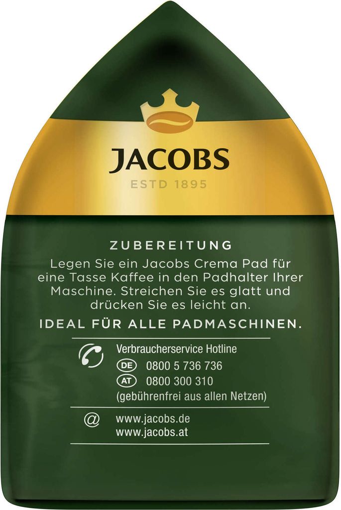 JACOBS Pads Crema Classic 270 Getränke - 15x18 Kaffeepads Produktbild 6