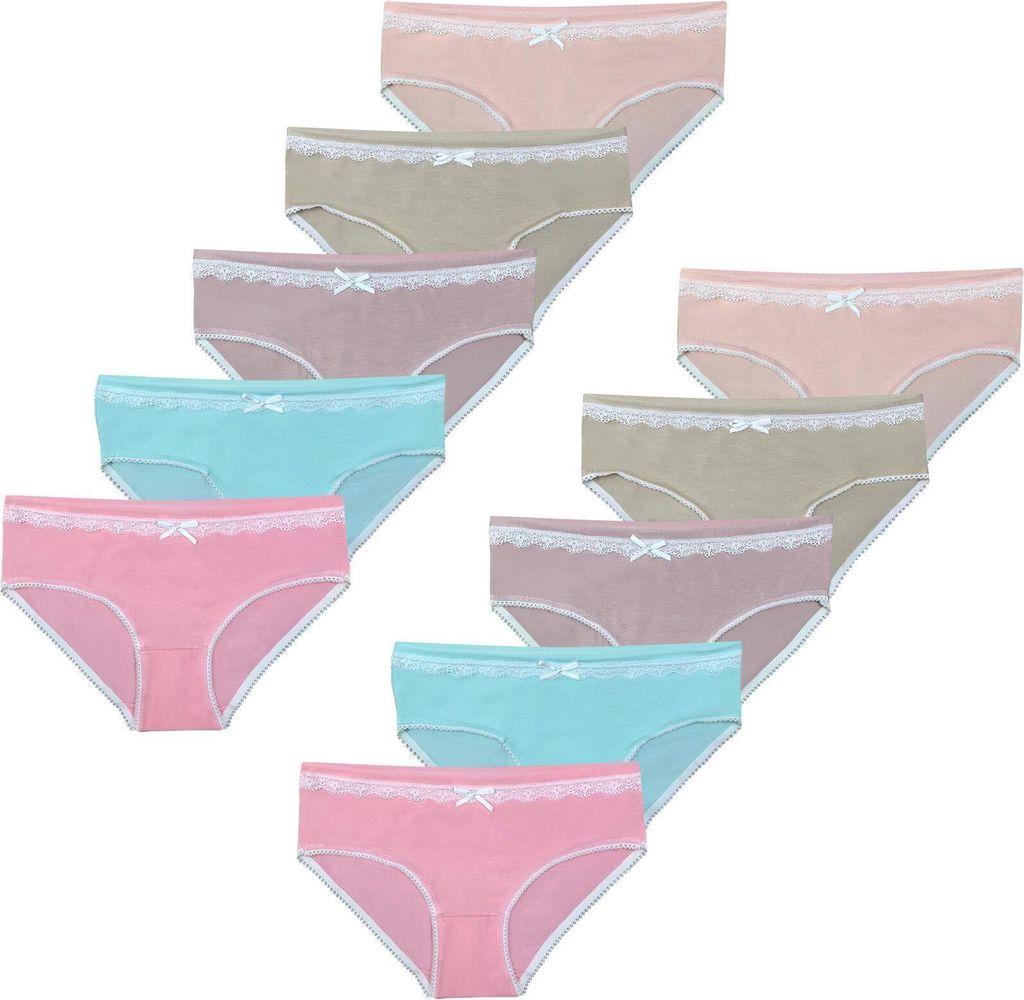 10 Mädchen Slips 152/158 (12-13 Jahre) Modell 3 Produktbild 